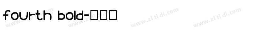 fourth bold字体转换